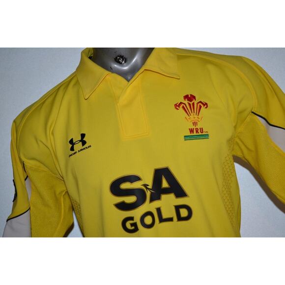 29672 Under Armour Wales Cymru Retro 2008/09 Away Hiraeth Rugby Union Mens - Picture 2 of 9